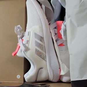 Adidas Edge Lux 5- White/silver/neon  Women's size 9